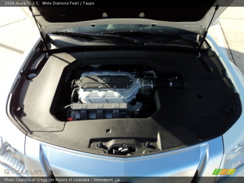 White Diamond Pearl / Taupe 2009 Acura TL 3.5