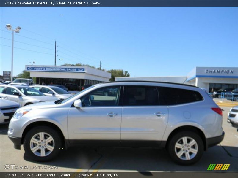 Silver Ice Metallic / Ebony 2012 Chevrolet Traverse LT