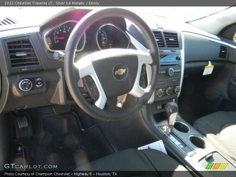 Silver Ice Metallic / Ebony 2012 Chevrolet Traverse LT