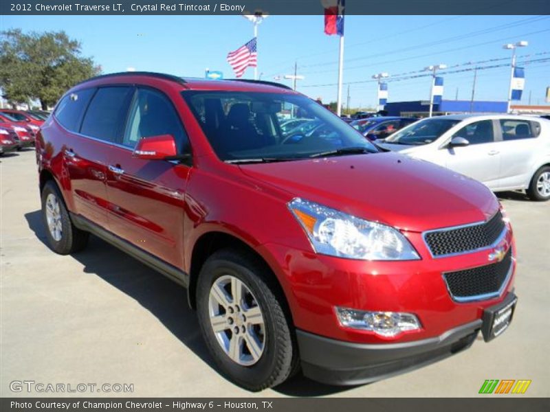 Crystal Red Tintcoat / Ebony 2012 Chevrolet Traverse LT