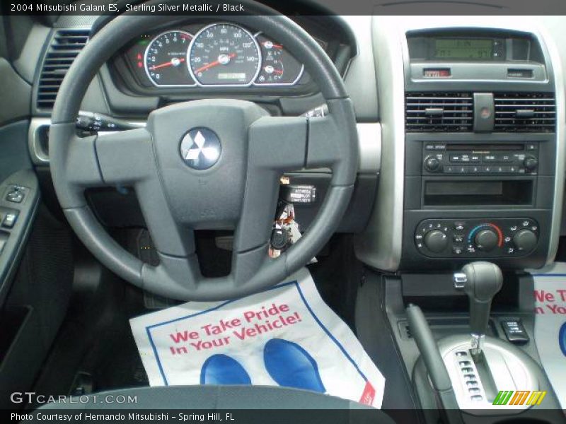 Sterling Silver Metallic / Black 2004 Mitsubishi Galant ES