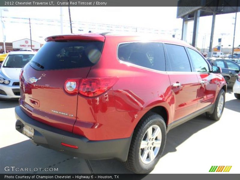 Crystal Red Tintcoat / Ebony 2012 Chevrolet Traverse LT