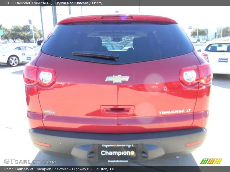 Crystal Red Tintcoat / Ebony 2012 Chevrolet Traverse LT