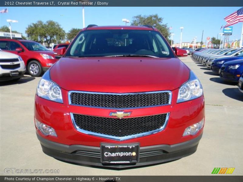 Crystal Red Tintcoat / Ebony 2012 Chevrolet Traverse LT