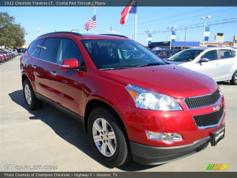 Crystal Red Tintcoat / Ebony 2012 Chevrolet Traverse LT