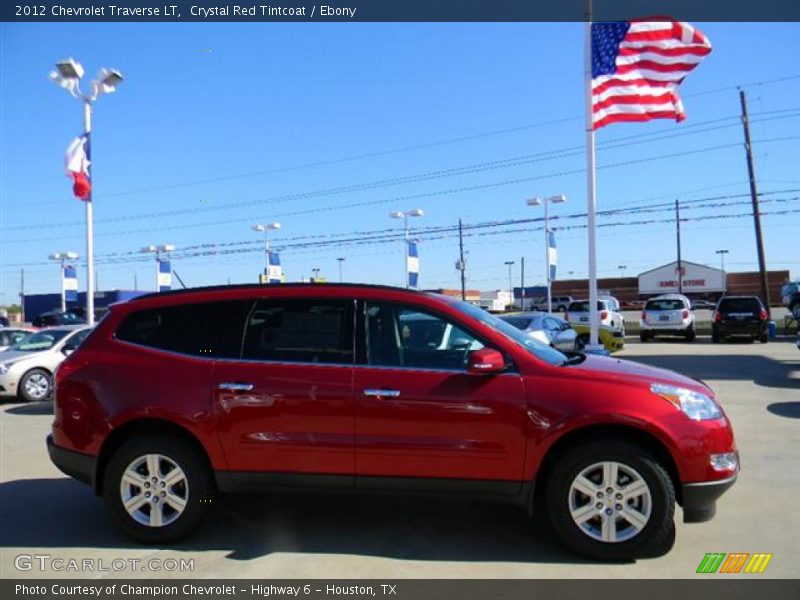 Crystal Red Tintcoat / Ebony 2012 Chevrolet Traverse LT