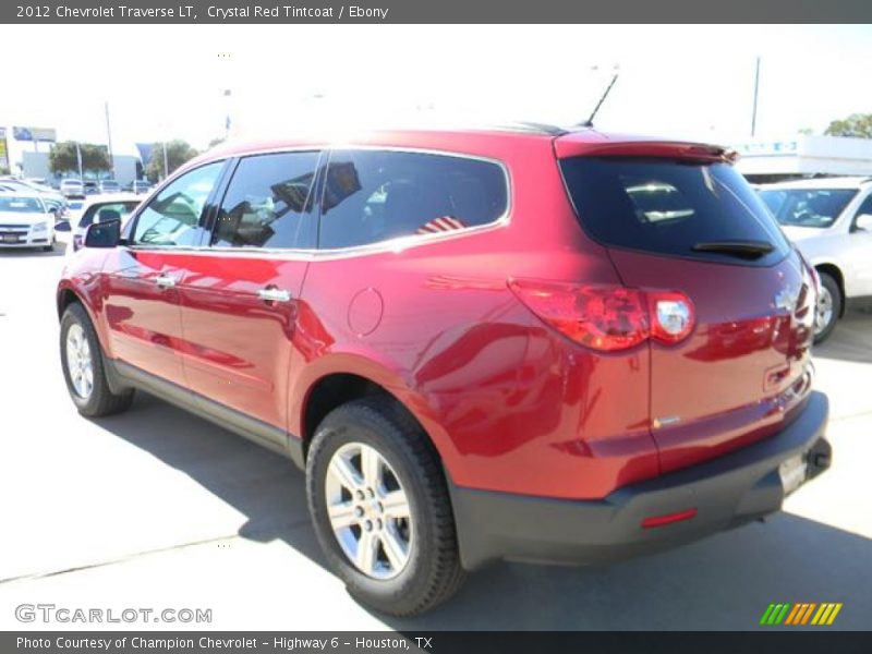 Crystal Red Tintcoat / Ebony 2012 Chevrolet Traverse LT
