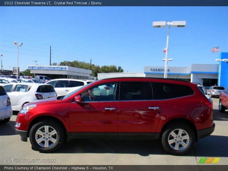 Crystal Red Tintcoat / Ebony 2012 Chevrolet Traverse LT