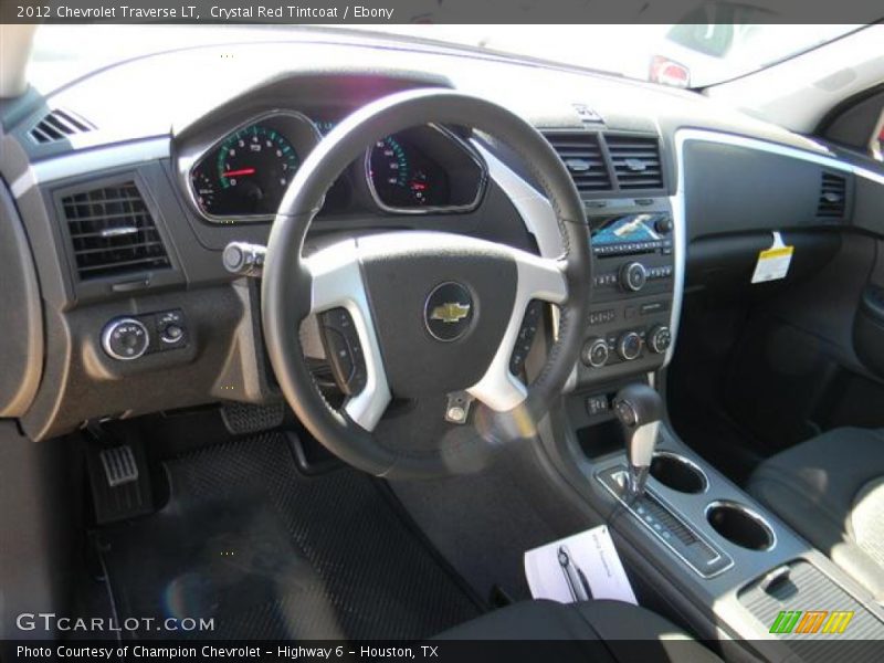 Crystal Red Tintcoat / Ebony 2012 Chevrolet Traverse LT