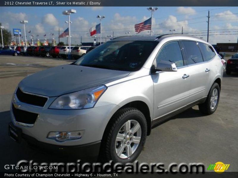 Silver Ice Metallic / Ebony 2012 Chevrolet Traverse LT