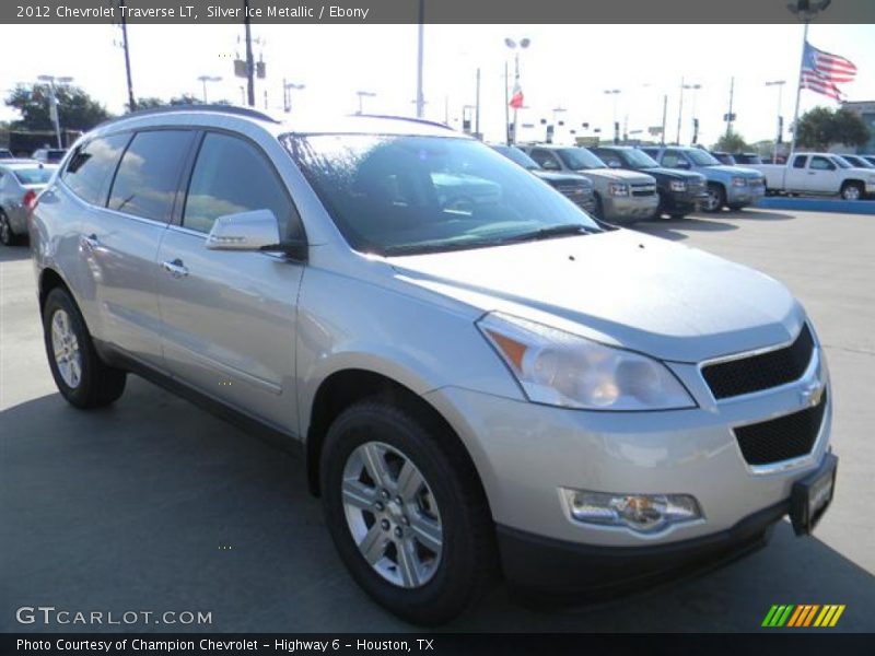 Silver Ice Metallic / Ebony 2012 Chevrolet Traverse LT