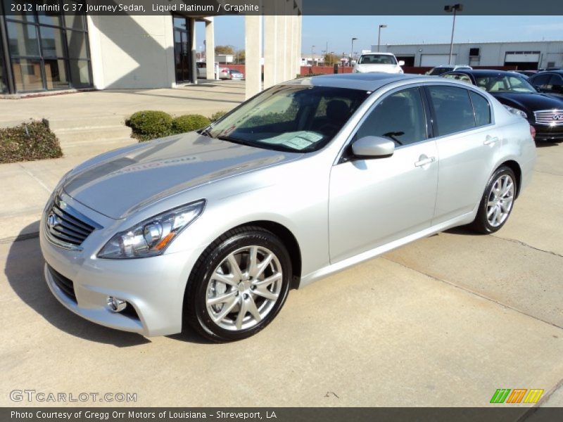 Liquid Platinum / Graphite 2012 Infiniti G 37 Journey Sedan