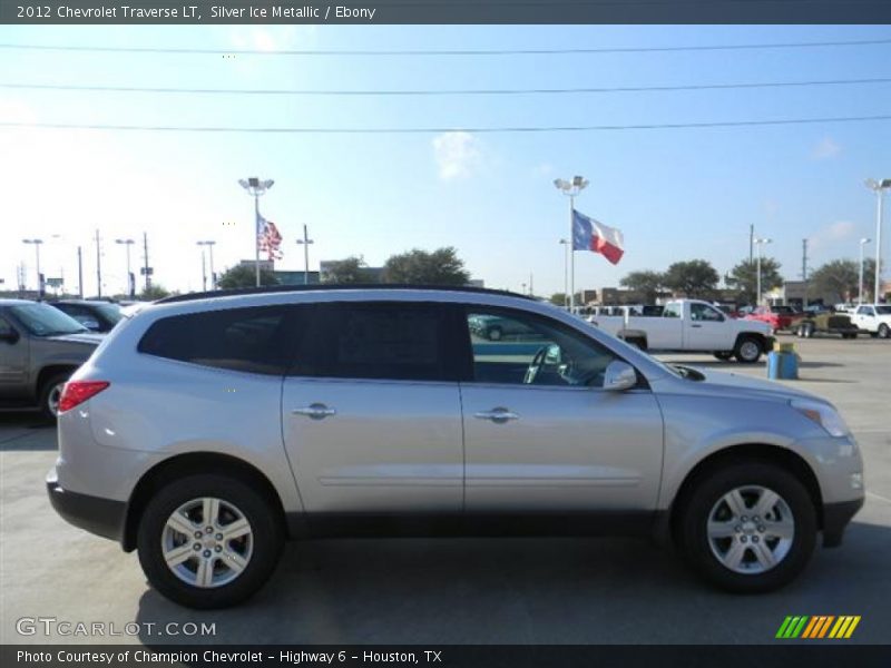 Silver Ice Metallic / Ebony 2012 Chevrolet Traverse LT