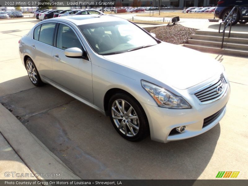 Liquid Platinum / Graphite 2012 Infiniti G 37 Journey Sedan