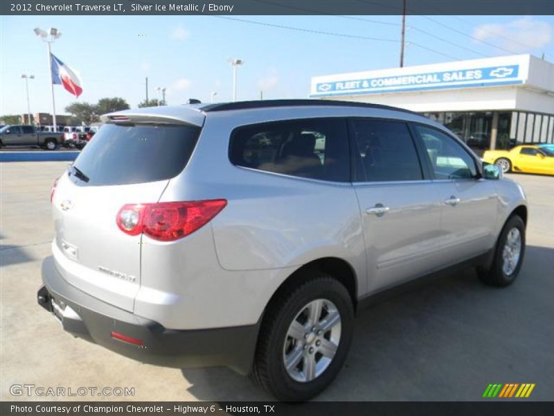 Silver Ice Metallic / Ebony 2012 Chevrolet Traverse LT