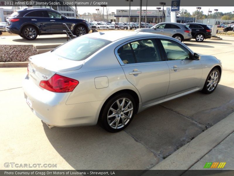Liquid Platinum / Graphite 2012 Infiniti G 37 Journey Sedan