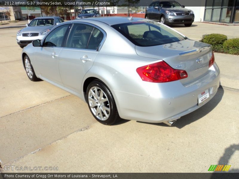 Liquid Platinum / Graphite 2012 Infiniti G 37 Journey Sedan
