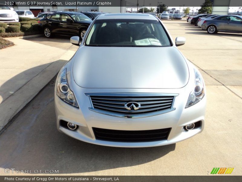 Liquid Platinum / Graphite 2012 Infiniti G 37 Journey Sedan