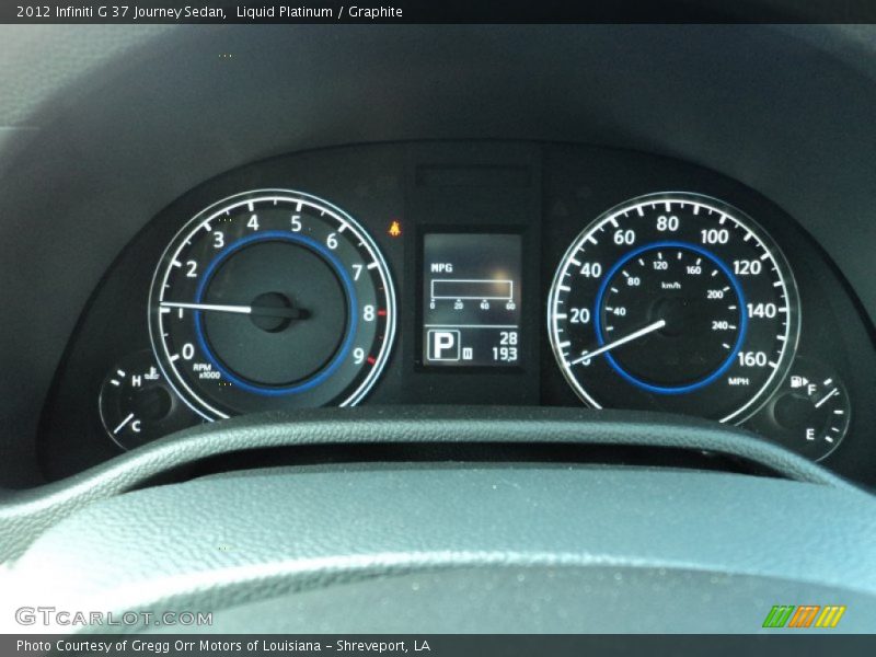 Liquid Platinum / Graphite 2012 Infiniti G 37 Journey Sedan