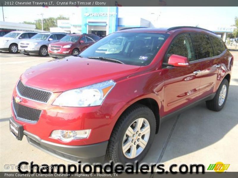 Crystal Red Tintcoat / Ebony 2012 Chevrolet Traverse LT