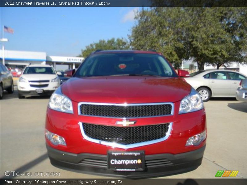 Crystal Red Tintcoat / Ebony 2012 Chevrolet Traverse LT