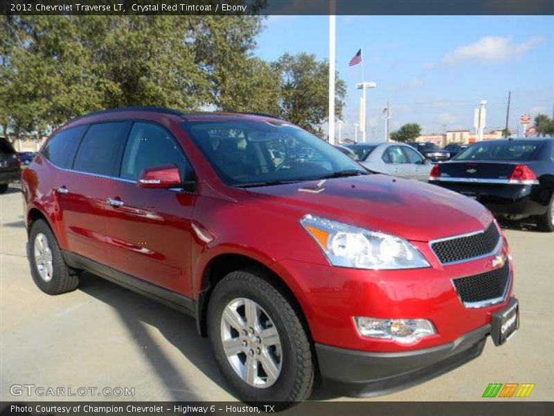 Crystal Red Tintcoat / Ebony 2012 Chevrolet Traverse LT