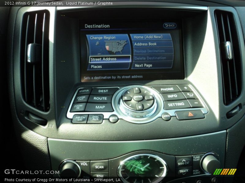 Liquid Platinum / Graphite 2012 Infiniti G 37 Journey Sedan