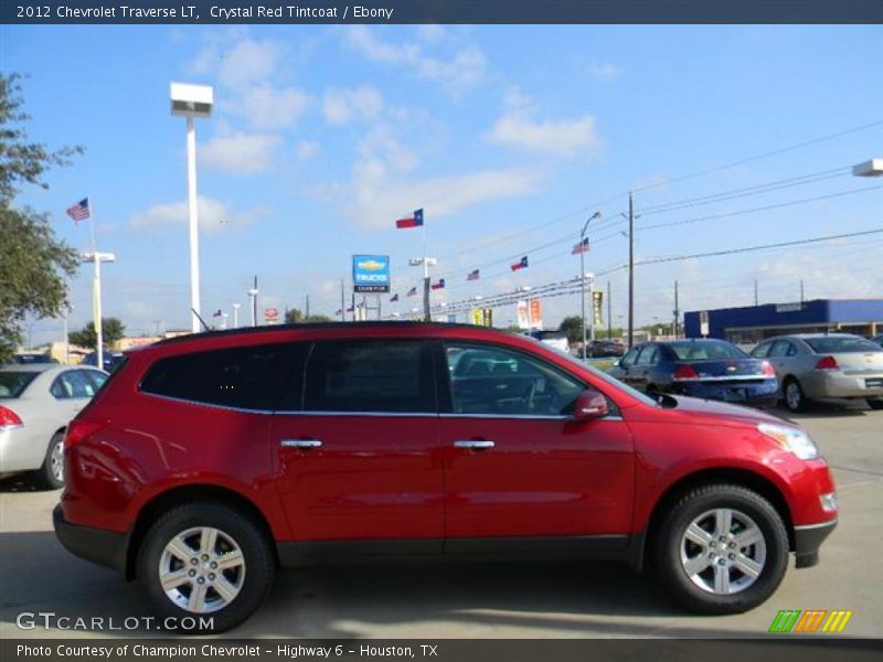 Crystal Red Tintcoat / Ebony 2012 Chevrolet Traverse LT