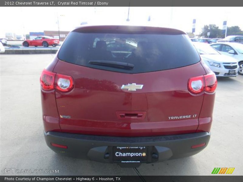 Crystal Red Tintcoat / Ebony 2012 Chevrolet Traverse LT