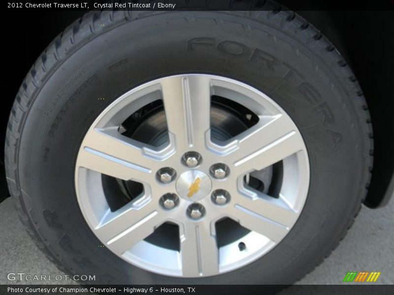 Crystal Red Tintcoat / Ebony 2012 Chevrolet Traverse LT