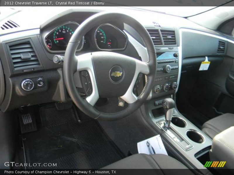 Crystal Red Tintcoat / Ebony 2012 Chevrolet Traverse LT