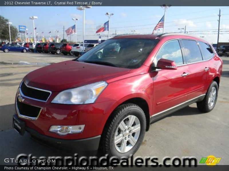 Crystal Red Tintcoat / Ebony 2012 Chevrolet Traverse LT