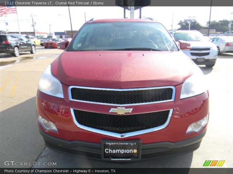 Crystal Red Tintcoat / Ebony 2012 Chevrolet Traverse LT