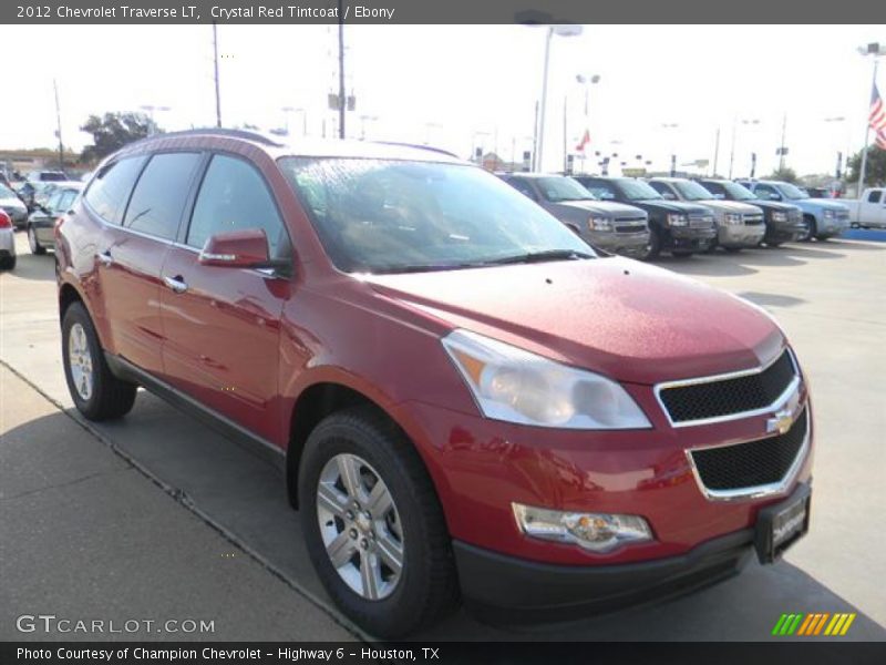 Crystal Red Tintcoat / Ebony 2012 Chevrolet Traverse LT