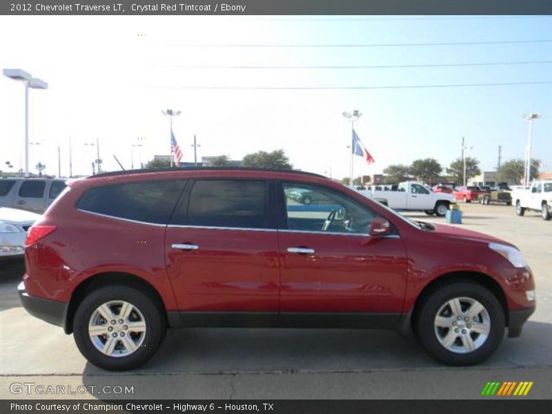 Crystal Red Tintcoat / Ebony 2012 Chevrolet Traverse LT