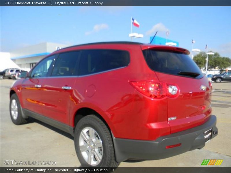 Crystal Red Tintcoat / Ebony 2012 Chevrolet Traverse LT