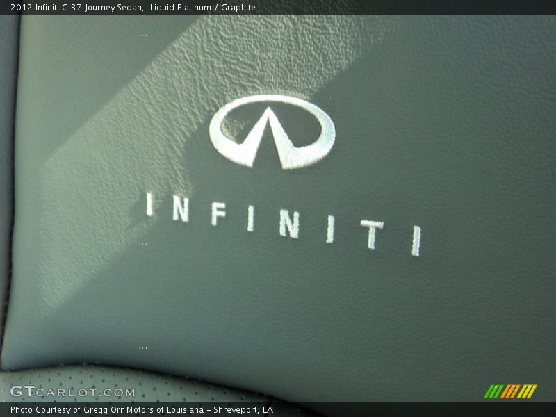 Liquid Platinum / Graphite 2012 Infiniti G 37 Journey Sedan