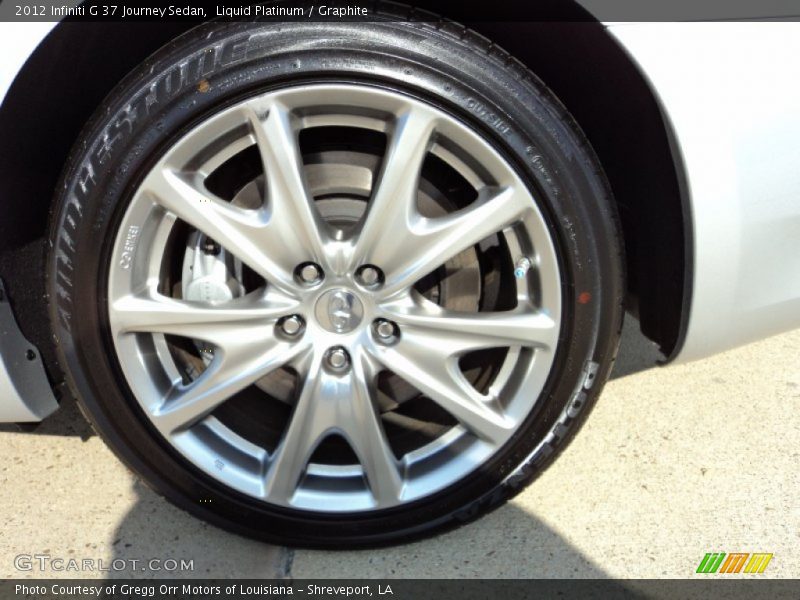 Liquid Platinum / Graphite 2012 Infiniti G 37 Journey Sedan