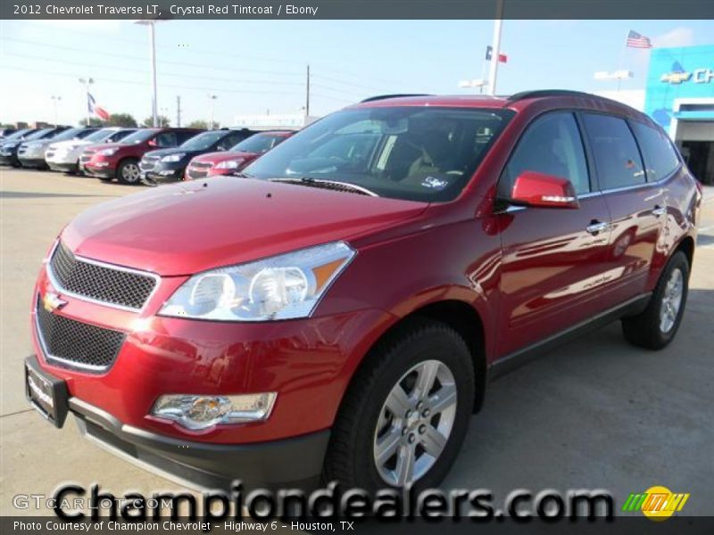 Crystal Red Tintcoat / Ebony 2012 Chevrolet Traverse LT