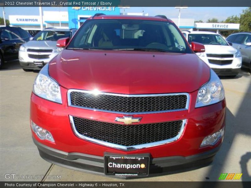 Crystal Red Tintcoat / Ebony 2012 Chevrolet Traverse LT