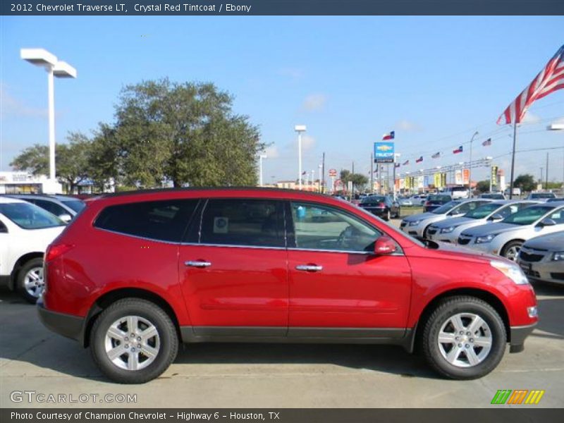 Crystal Red Tintcoat / Ebony 2012 Chevrolet Traverse LT