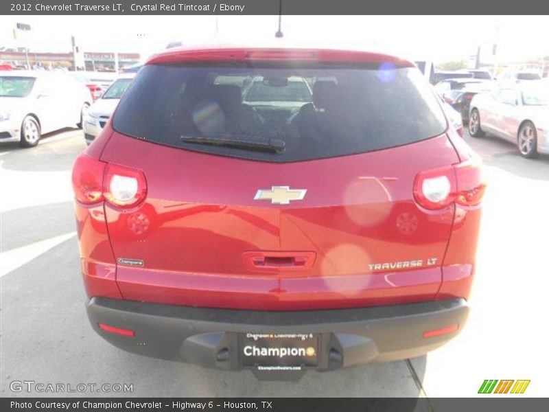 Crystal Red Tintcoat / Ebony 2012 Chevrolet Traverse LT