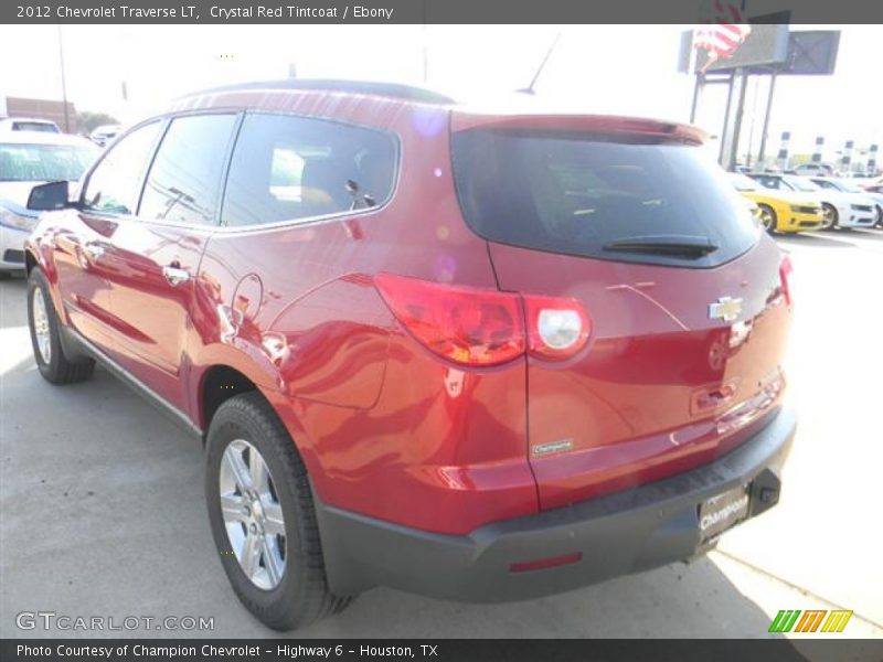 Crystal Red Tintcoat / Ebony 2012 Chevrolet Traverse LT