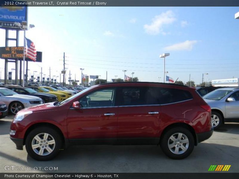 Crystal Red Tintcoat / Ebony 2012 Chevrolet Traverse LT