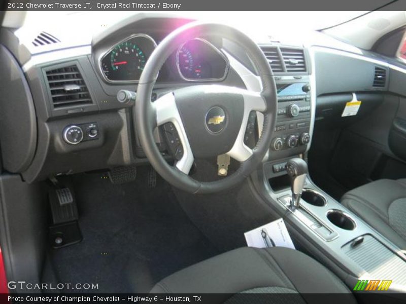 Crystal Red Tintcoat / Ebony 2012 Chevrolet Traverse LT