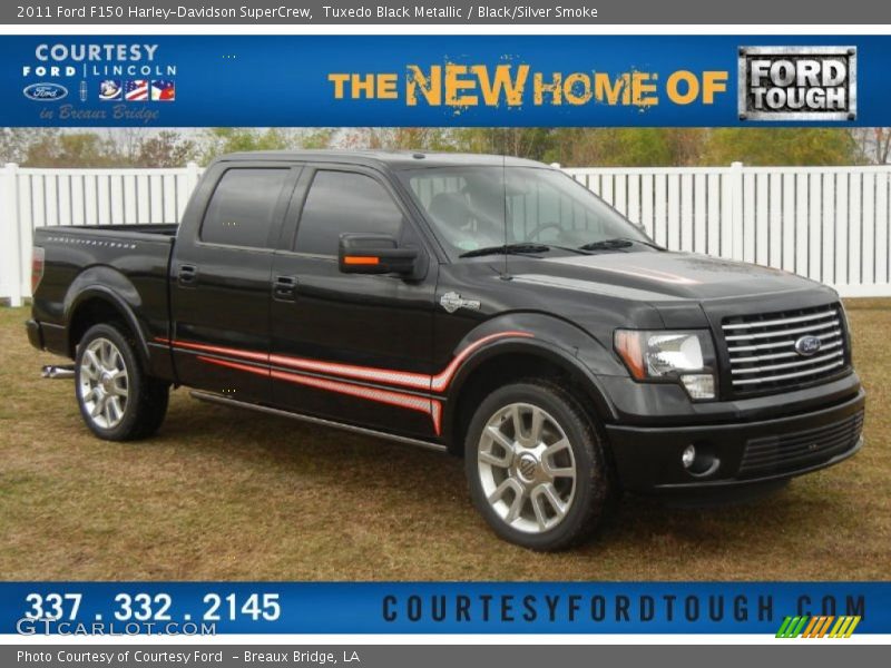 Tuxedo Black Metallic / Black/Silver Smoke 2011 Ford F150 Harley-Davidson SuperCrew