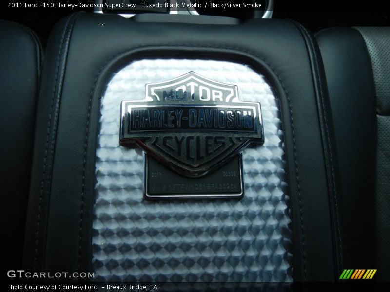 Tuxedo Black Metallic / Black/Silver Smoke 2011 Ford F150 Harley-Davidson SuperCrew
