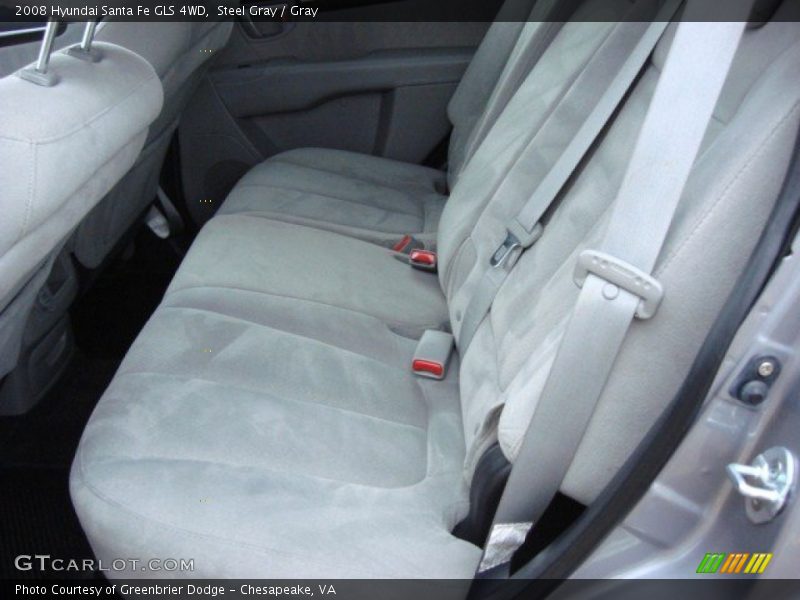 Steel Gray / Gray 2008 Hyundai Santa Fe GLS 4WD