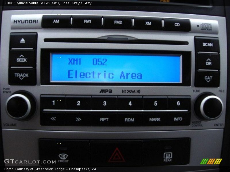 Steel Gray / Gray 2008 Hyundai Santa Fe GLS 4WD