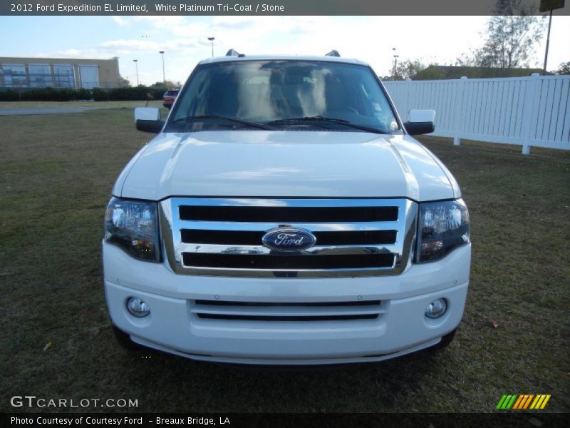 White Platinum Tri-Coat / Stone 2012 Ford Expedition EL Limited